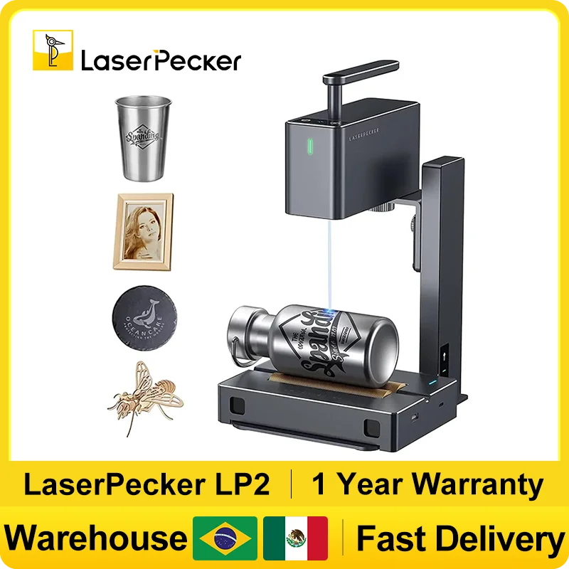 Fiber Laser Marking Machine 30W - LASERPECKER alat ukir Laser, genggam portabel