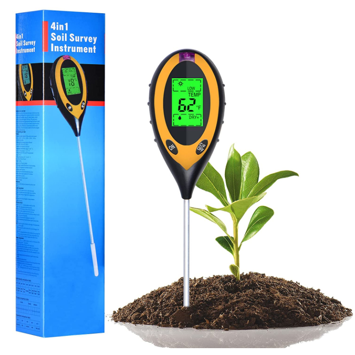 Ph Meter Digital Water Tester - Alat Uji Tanah 4 in 1