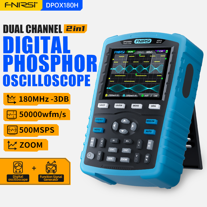 Fnirsi Digital Oscilloscope Handheld - FNIRSI DPOX180H Osiloskop Digital Portabel dengan