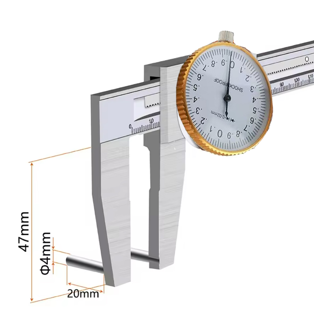 Digital Caliper 150Mm Stainless Steel - Alat Ukur Diameter Dalam Presisi Tinggi