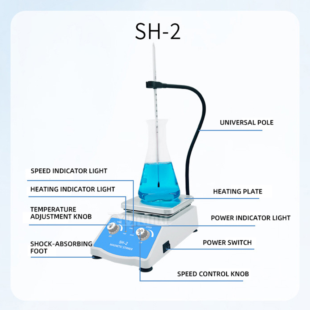 Pengaduk Magnetik SH-2 dengan  - Lab Magnetic Stirrer Hot Plate ulasan dan harga