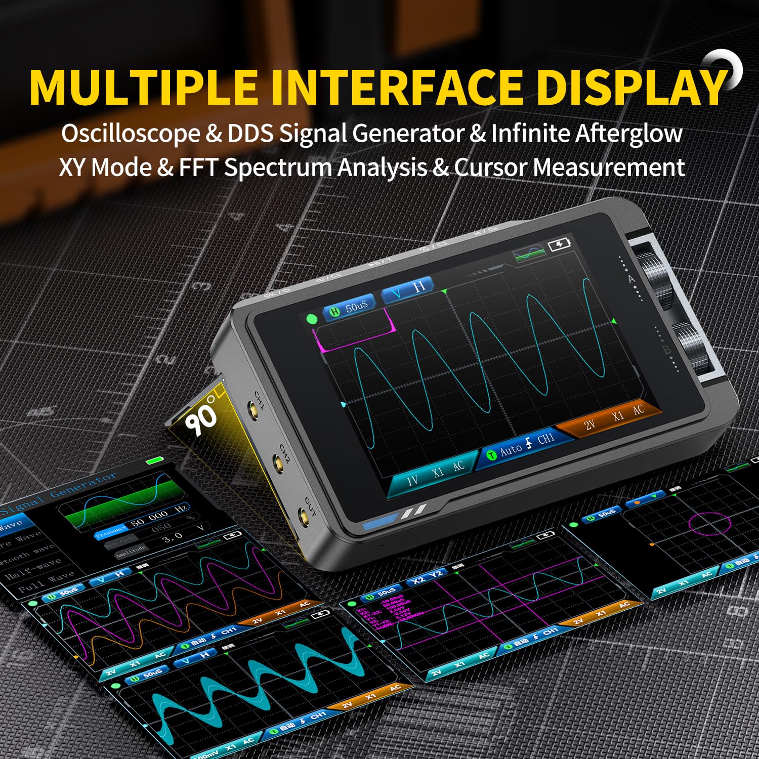 FNIRSI DS215H Osiloskop Digita - Fnirsi Digital Oscilloscope Handheld ulasan dan harga