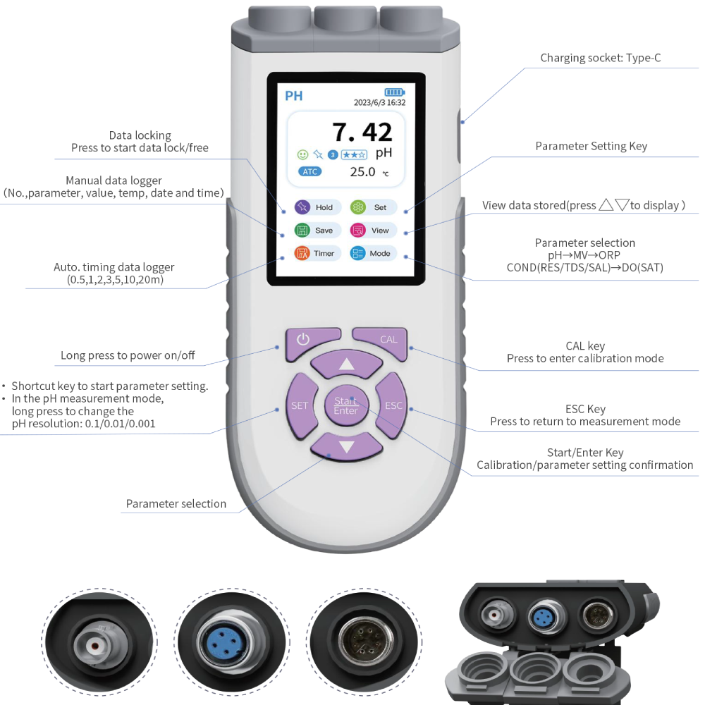 IKEME, Pengukur pH Digital den - Ph Meter Digital Water Tester ulasan dan harga