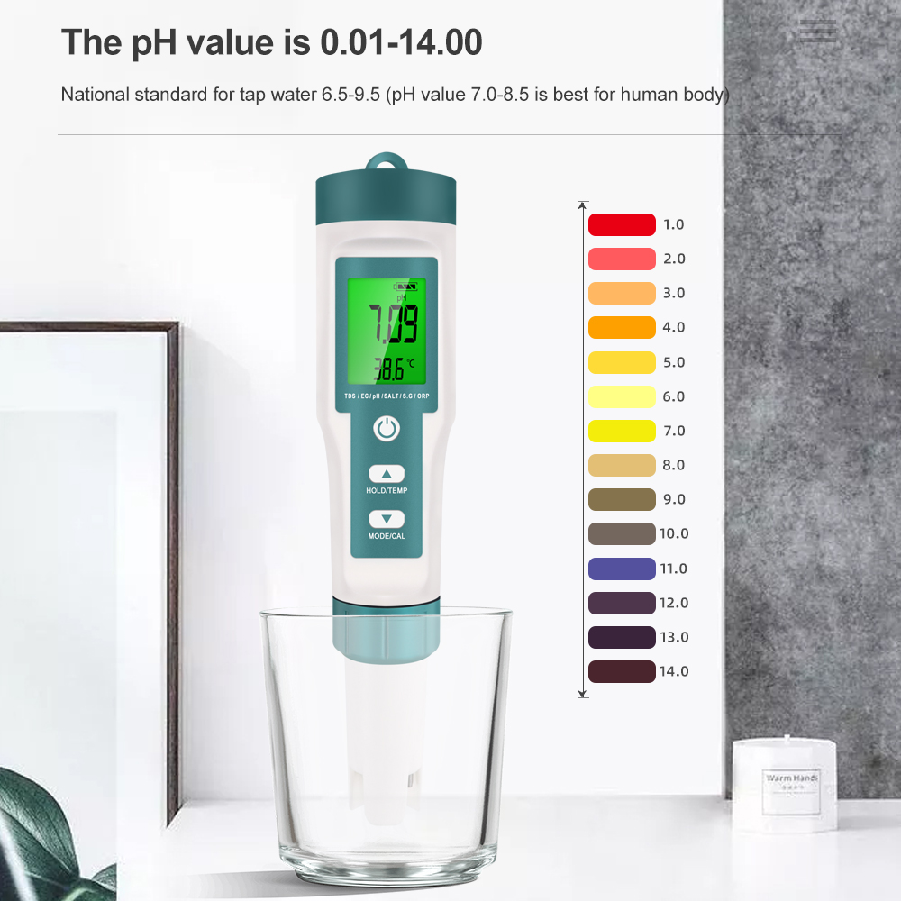7 In 1 PH TDS EC ORP Salinitas - Ph Meter Digital Water Tester ulasan dan harga
