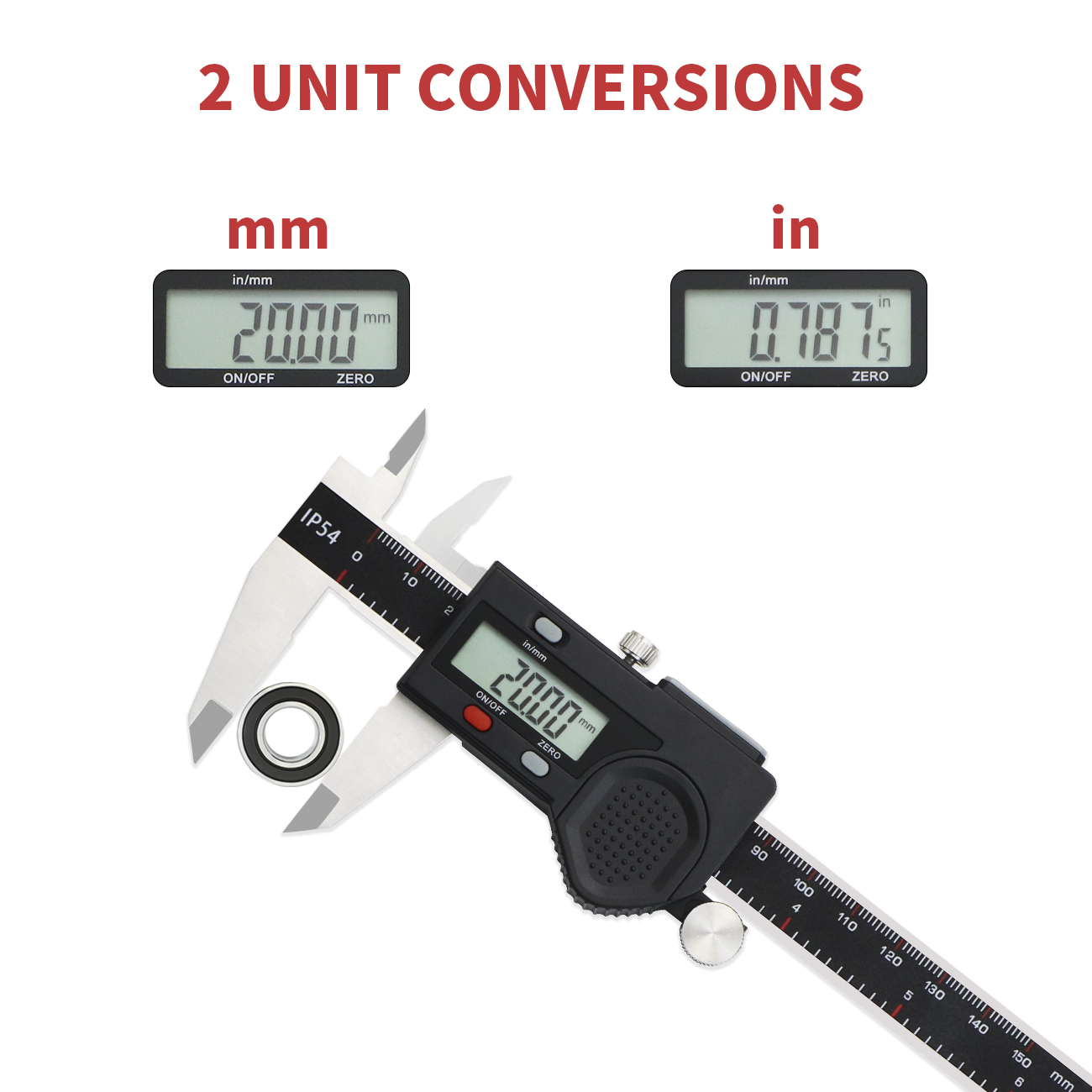 SHANHR IP54 Kaliper Digital Ta - Digital Caliper 150Mm Stainless Steel ulasan dan harga