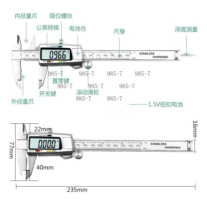 Vernier Caliper Digital Stainl - Digital Caliper 150Mm Stainless Steel ulasan dan harga