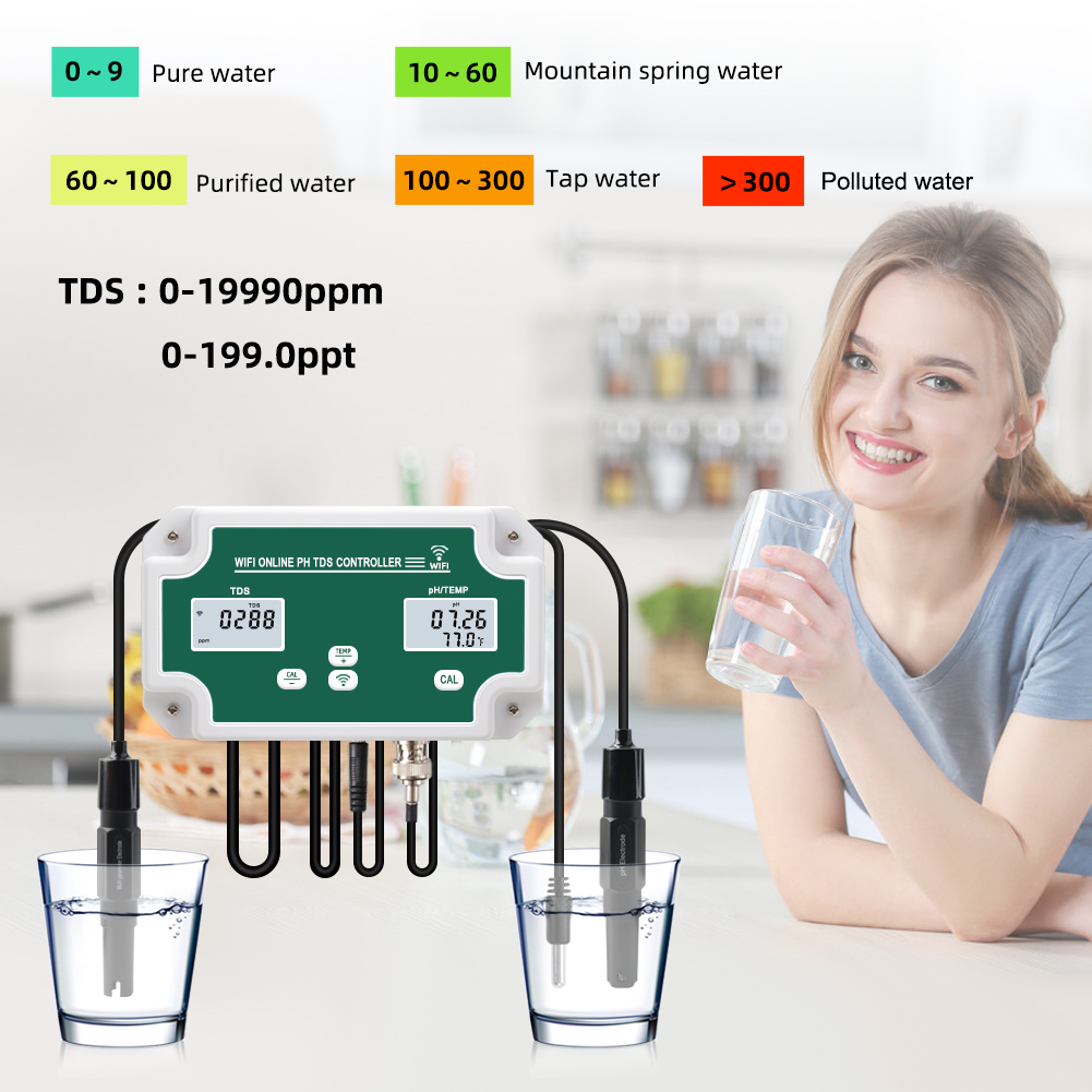 Yieryi Baru WIFI Akuarium Pint - Ph Meter Digital Water Tester ulasan dan harga
