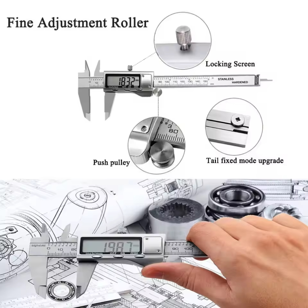 Alat Presisi Kaliper Vernier E - Digital Caliper 150Mm Stainless Steel ulasan dan harga
