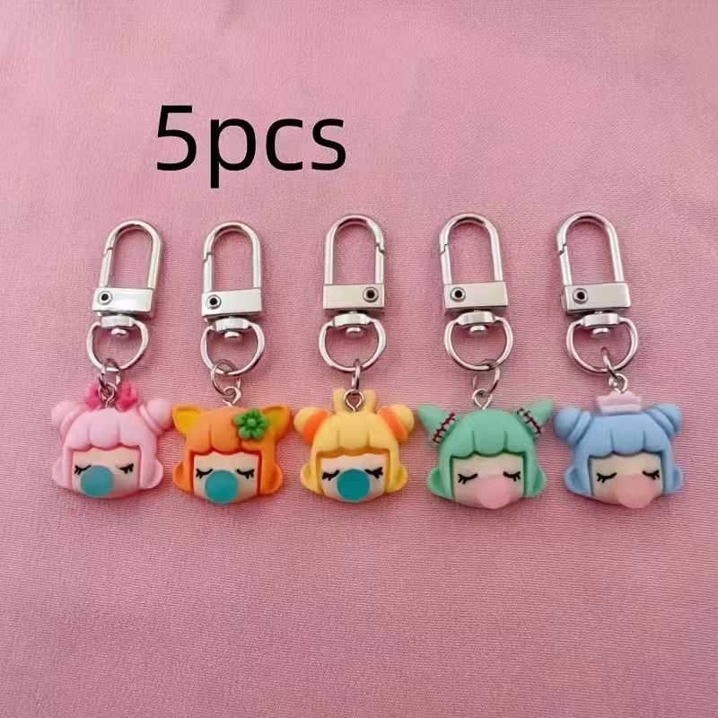 5 buah gantungan kunci resin b - Packaging ulasan dan harga